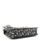 Oblique Small DiorAddict Flap Bag Navy Blue