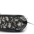 Oblique Small DiorAddict Flap Bag Navy Blue