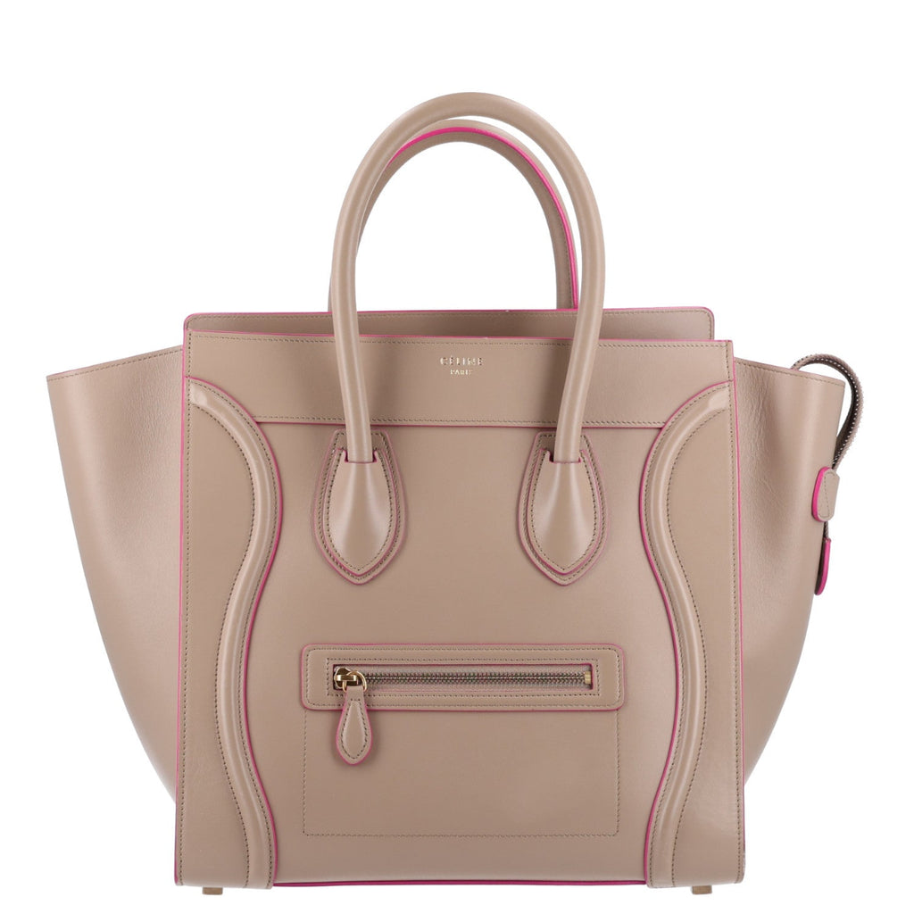 Palmelato Calfskin Mini Luggage Beige