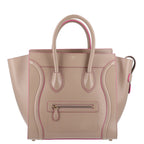 Palmelato Calfskin Mini Luggage Beige