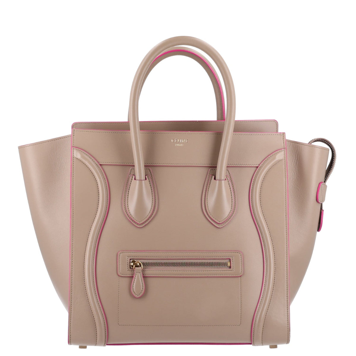 Palmelato Calfskin Mini Luggage Beige