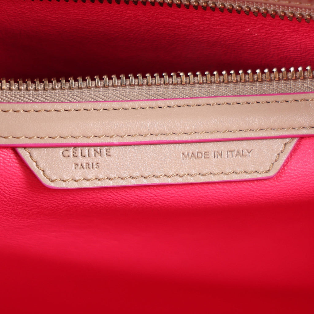 Palmelato Calfskin Mini Luggage Beige