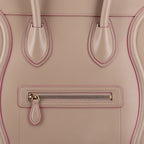 Palmelato Calfskin Mini Luggage Beige