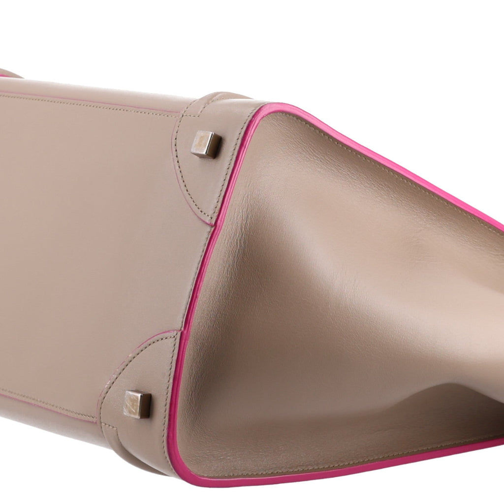 Palmelato Calfskin Mini Luggage Beige