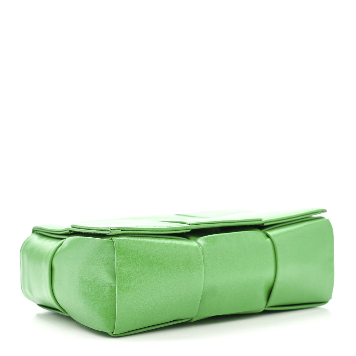 Paper Calfskin Maxi Intreccio Extra Mini Cassette Crossbody Bag Parakeet
