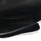 Patent Calfskin Matelasse Monogram Baby Niki Chain Satchel Black