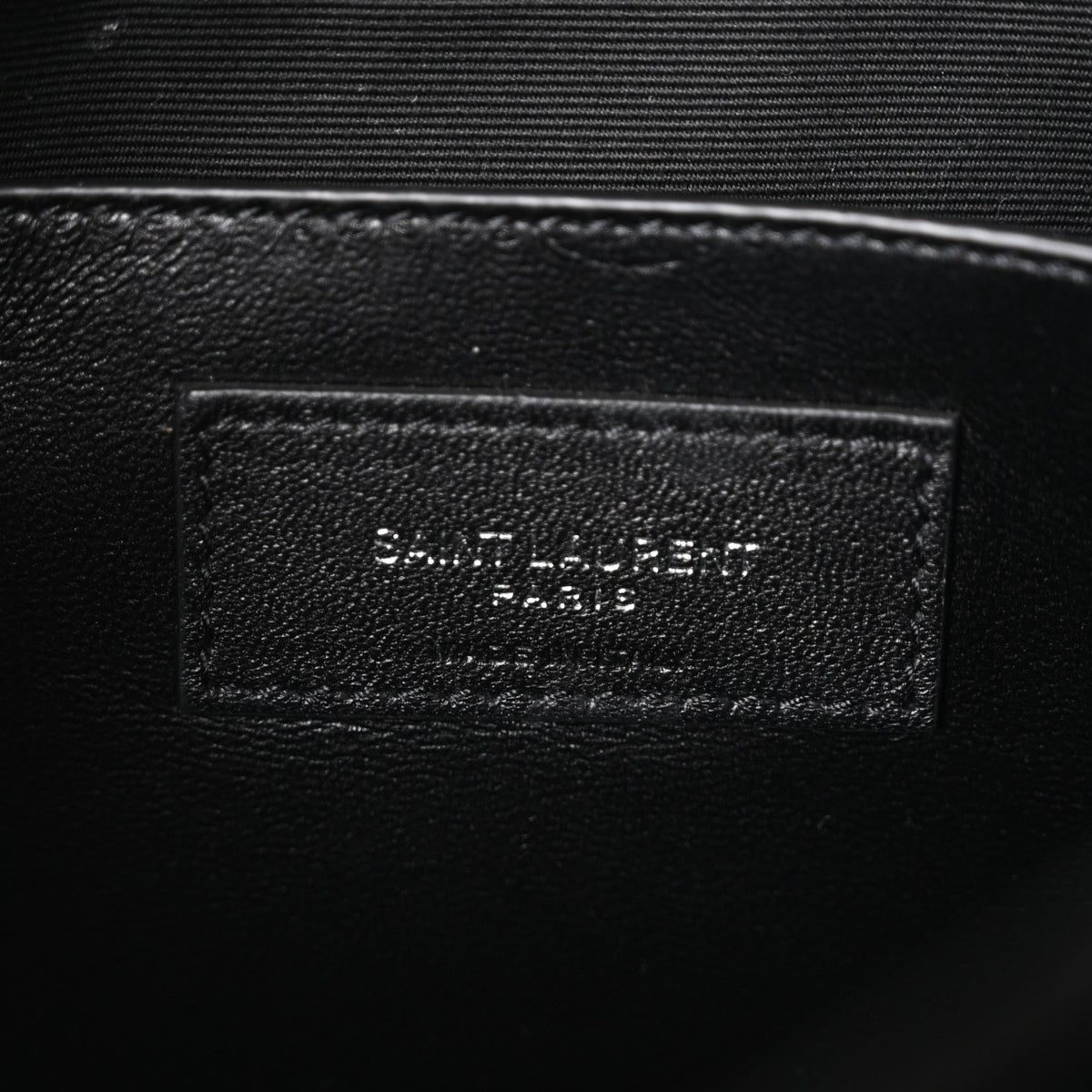 Patent Calfskin Matelasse Monogram Baby Niki Chain Satchel Black