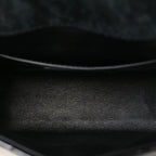 Patent Calfskin Matelasse Monogram Small Vicky Chain Bag Black