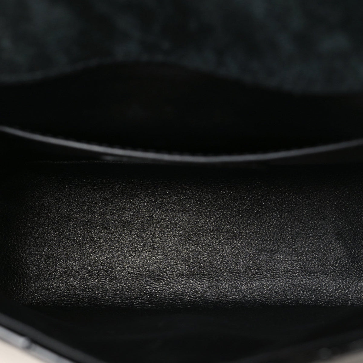 Patent Calfskin Matelasse Monogram Small Vicky Chain Bag Black