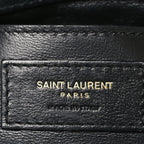Patent Calfskin Matelasse Monogram Small Vicky Chain Bag Black