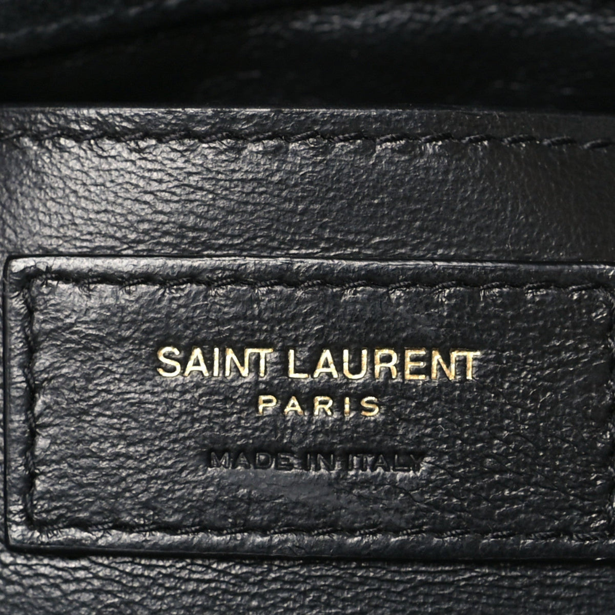 Patent Calfskin Matelasse Monogram Small Vicky Chain Bag Black