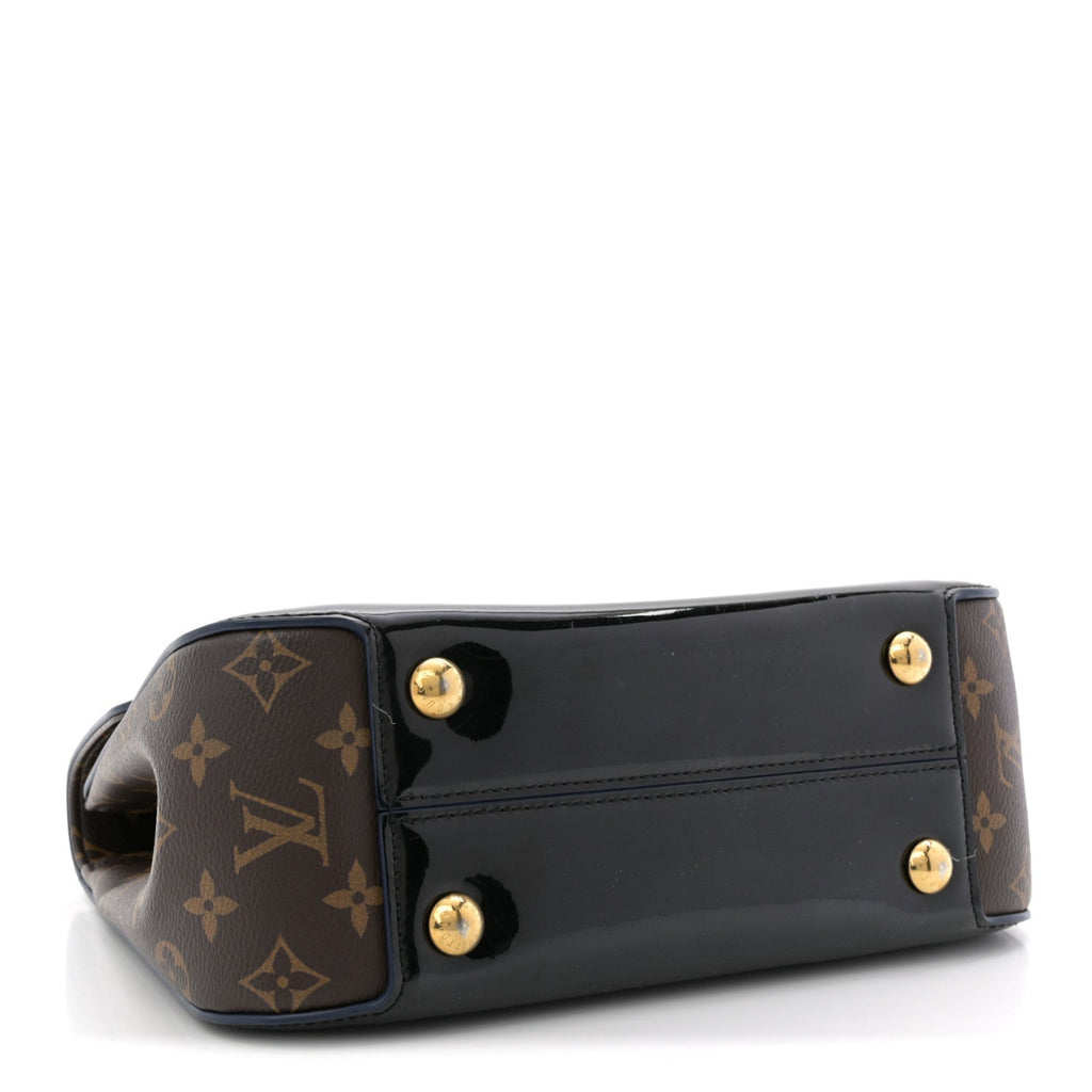 Patent Calfskin Monogram Cherrywood PM Black