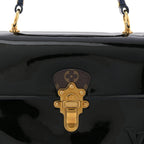 Patent Calfskin Monogram Cherrywood PM Black