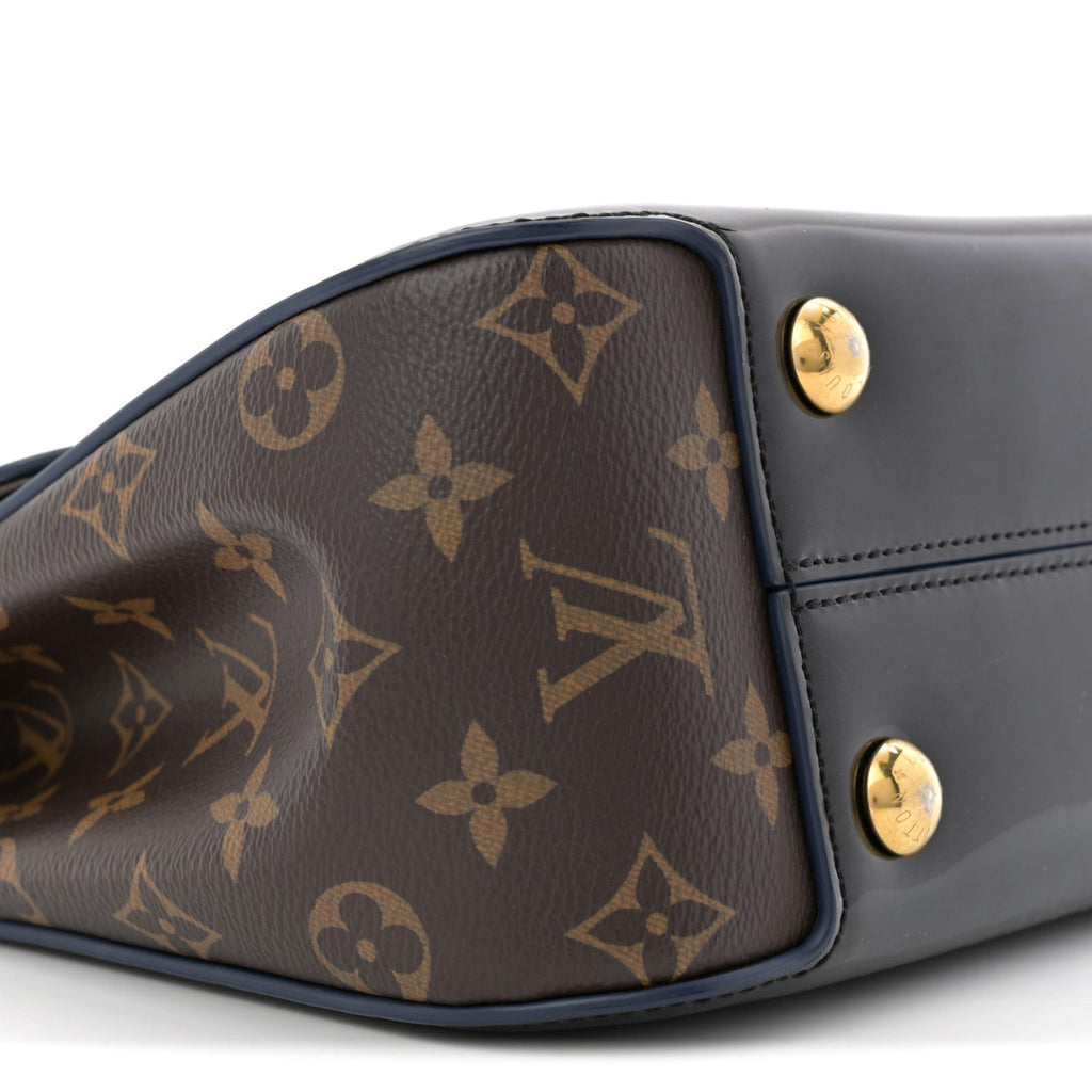 Patent Calfskin Monogram Cherrywood PM Black