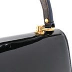 Patent Calfskin Monogram Cherrywood PM Black