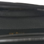 Patent Calfskin Quilted Mini Clutch Black