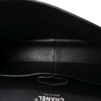 Patent Quilted Jumbo Double Flap Black