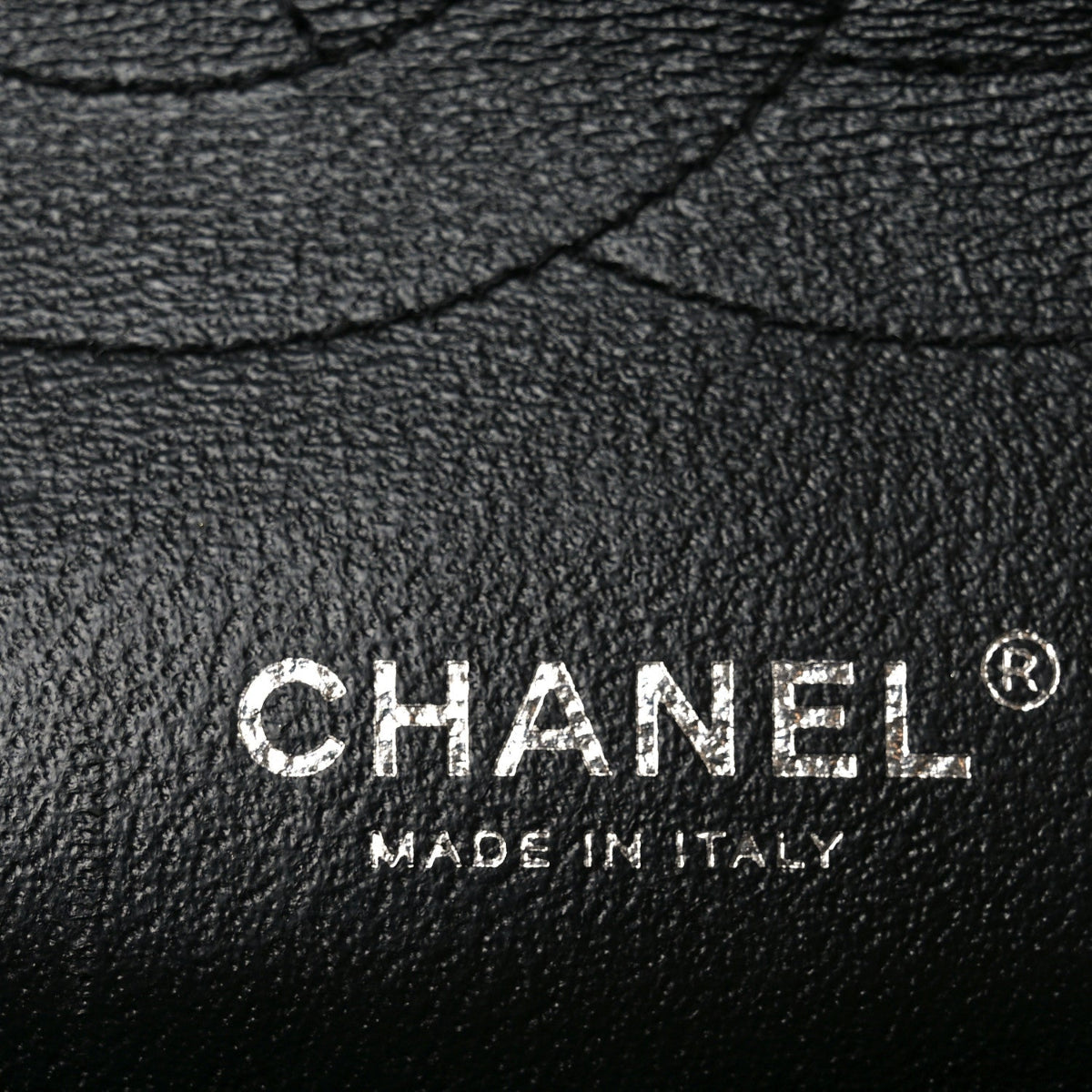 Patent Quilted Jumbo Double Flap Black