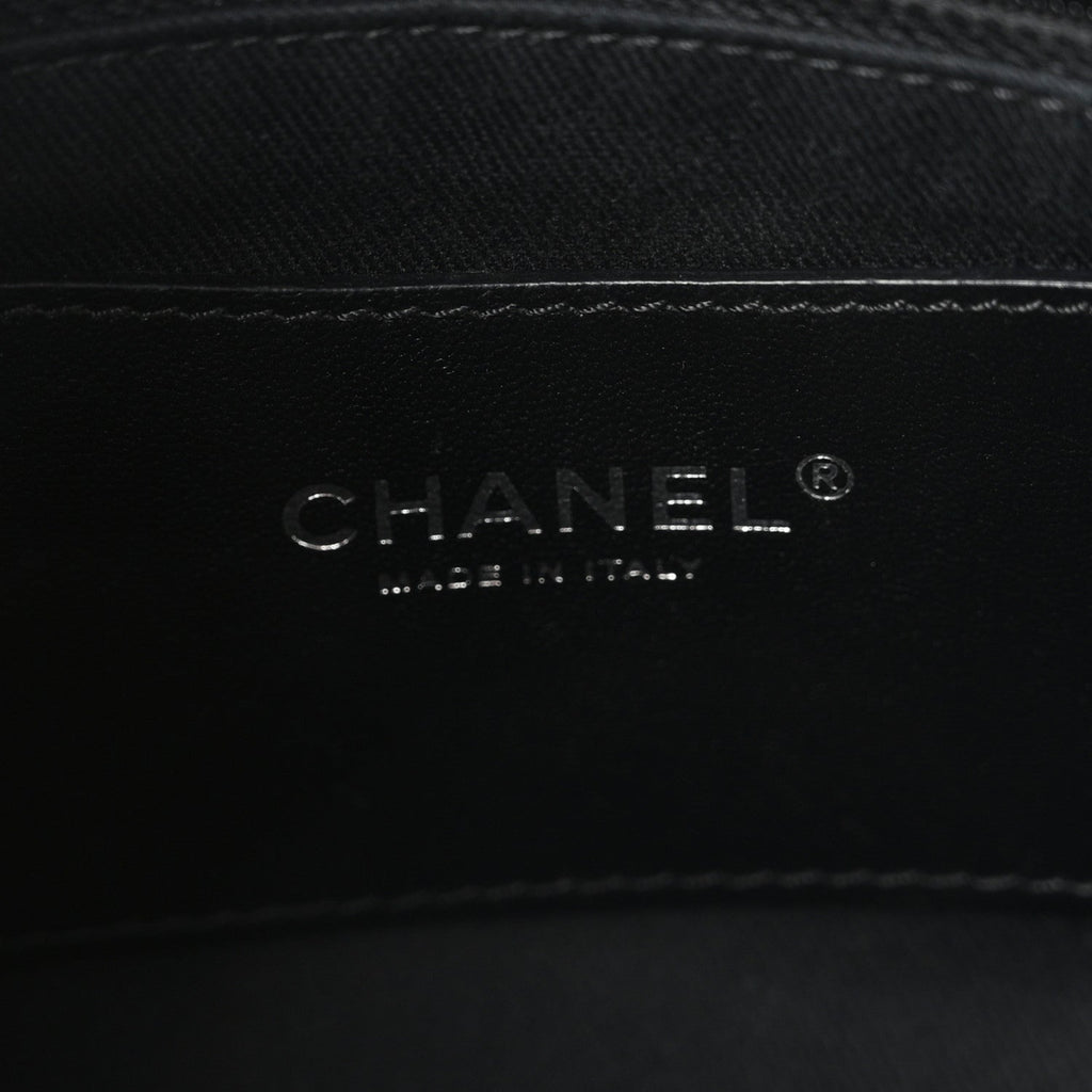 Patent Quilted Large Just Mademoiselle Bowling Bag Black