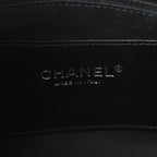 Patent Quilted Large Just Mademoiselle Bowling Bag Black