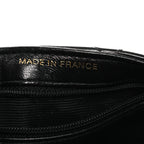 Patent Quilted Medium Double Sided Flap Black