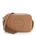 Pebbled Calfskin Small Soho Disco Bag Camelia