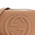 Pebbled Calfskin Small Soho Disco Bag Camelia