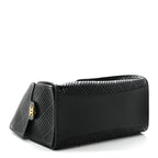 Perforated Calfskin Small Chanel 25 Handbag Black