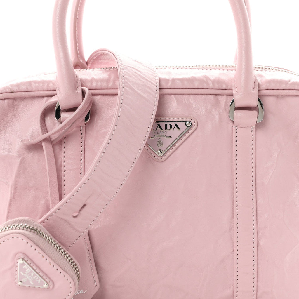 Nappa Antique Medium Re-Edition 2001 Two Handle Bag Alabastro