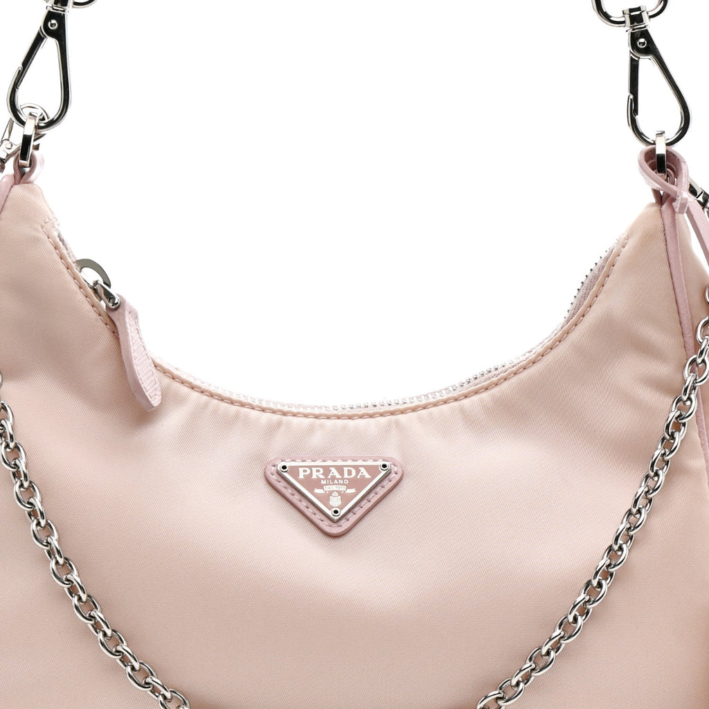Nylon Re-Edition 2005 Shoulder Bag Alabastro