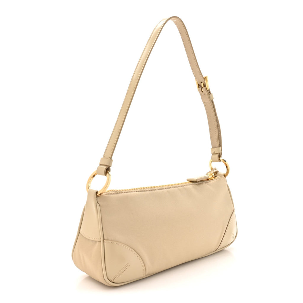 Re-Nylon Spazzolato Re-Edition 2002 Shoulder Bag Deserto