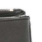 Saffiano Lux Colorblock Medium Galleria Double Zip Tote Marmo Nube
