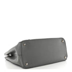Saffiano Lux Colorblock Medium Galleria Double Zip Tote Marmo Nube