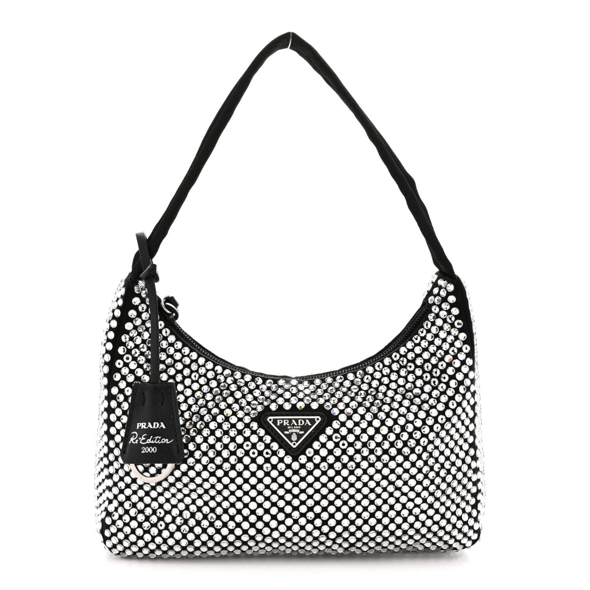 Satin Crystal Mini Re-Edition 2000 Bag Cristal