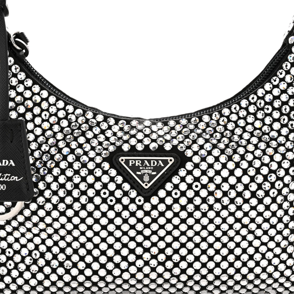 Satin Crystal Mini Re-Edition 2000 Bag Cristal