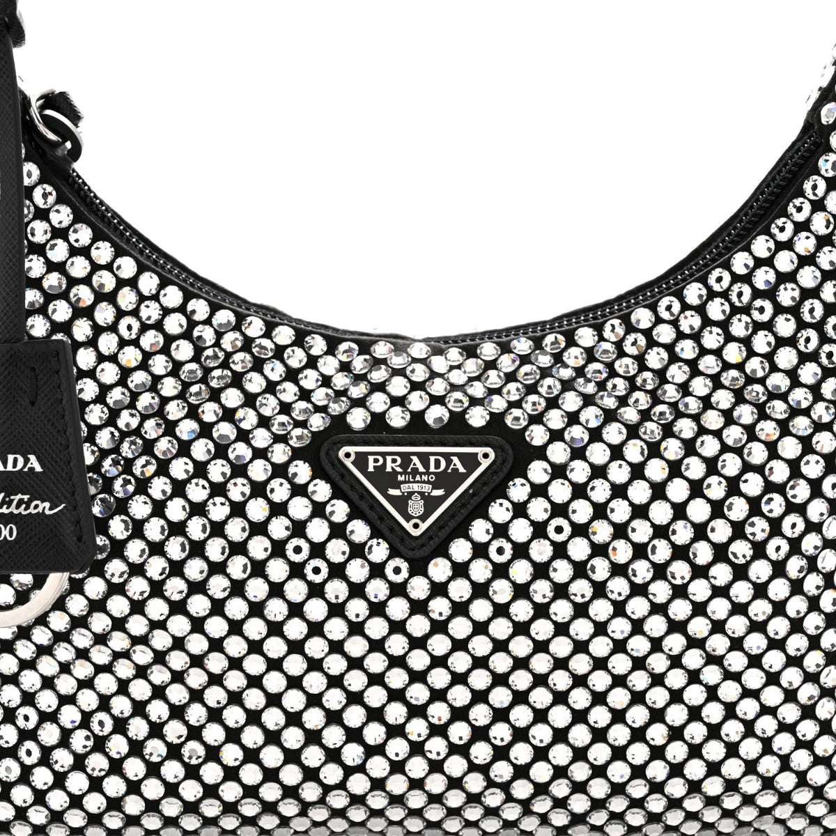 Satin Crystal Mini Re-Edition 2000 Bag Cristal