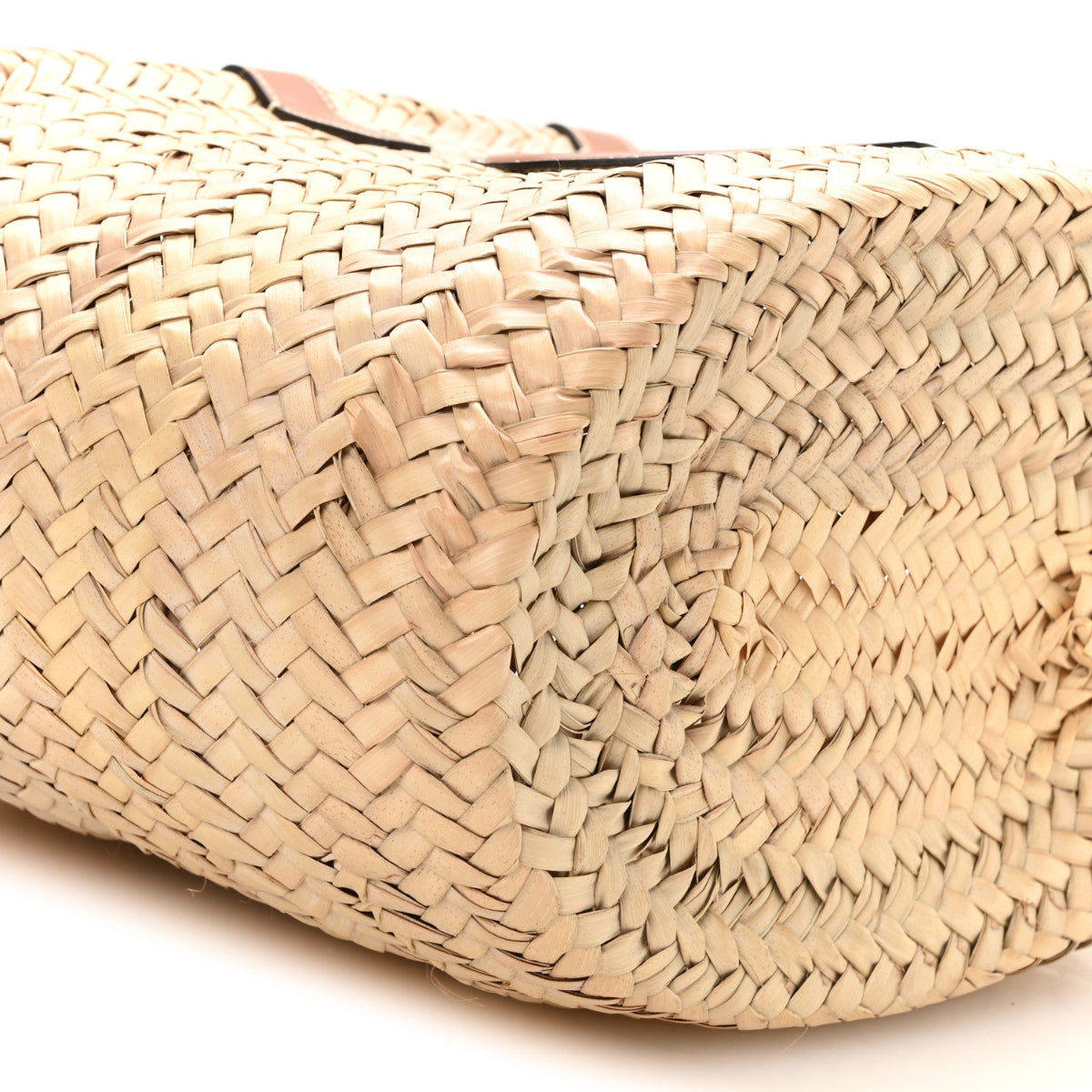 Raffia Calfskin Heart Triomphe Teen Panier Tan