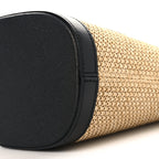 Raffia Petit Bucket Black