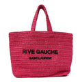 Raffia Rive Gauche Tote Pink