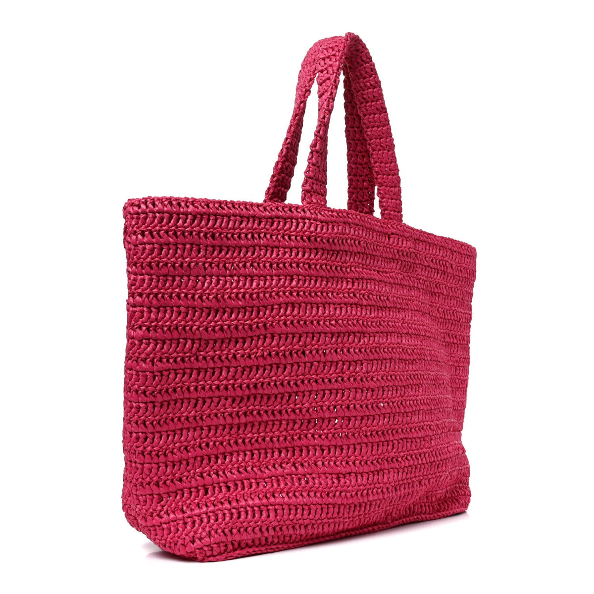 Raffia Rive Gauche Tote Pink