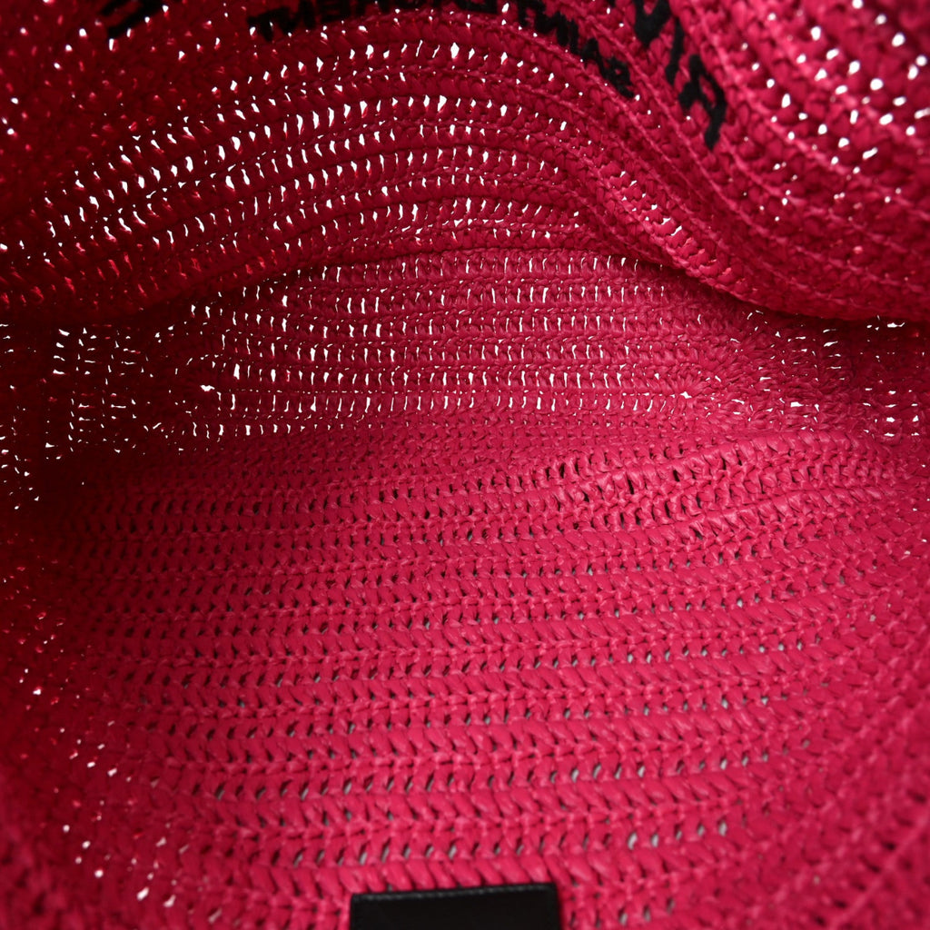 Raffia Rive Gauche Tote Pink