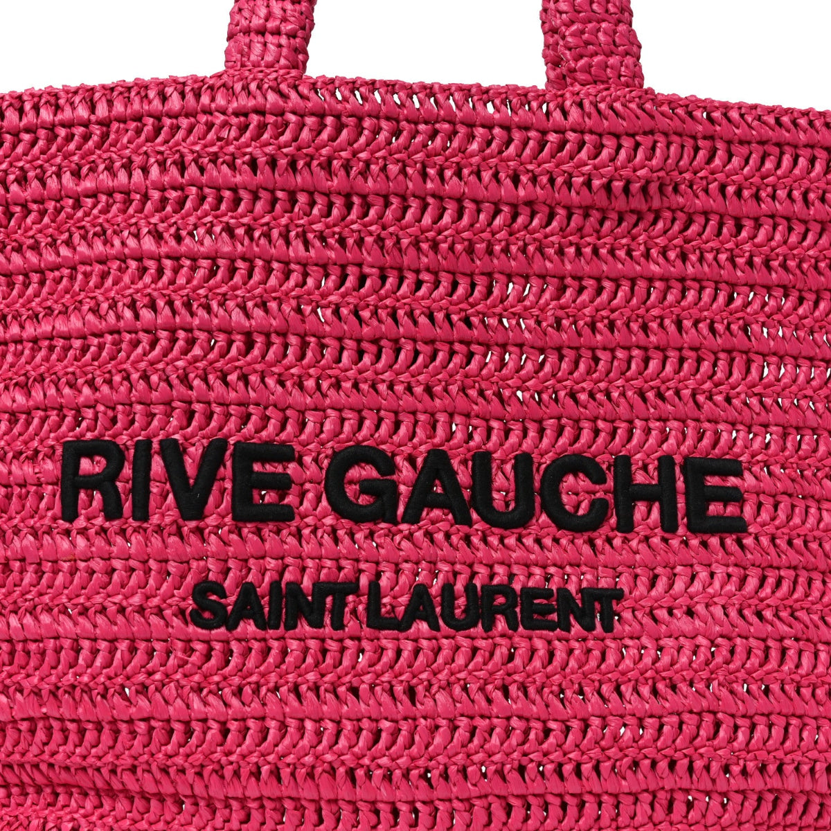 Raffia Rive Gauche Tote Pink