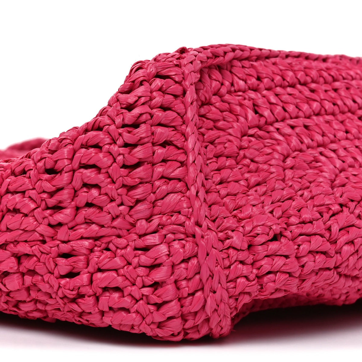 Raffia Rive Gauche Tote Pink