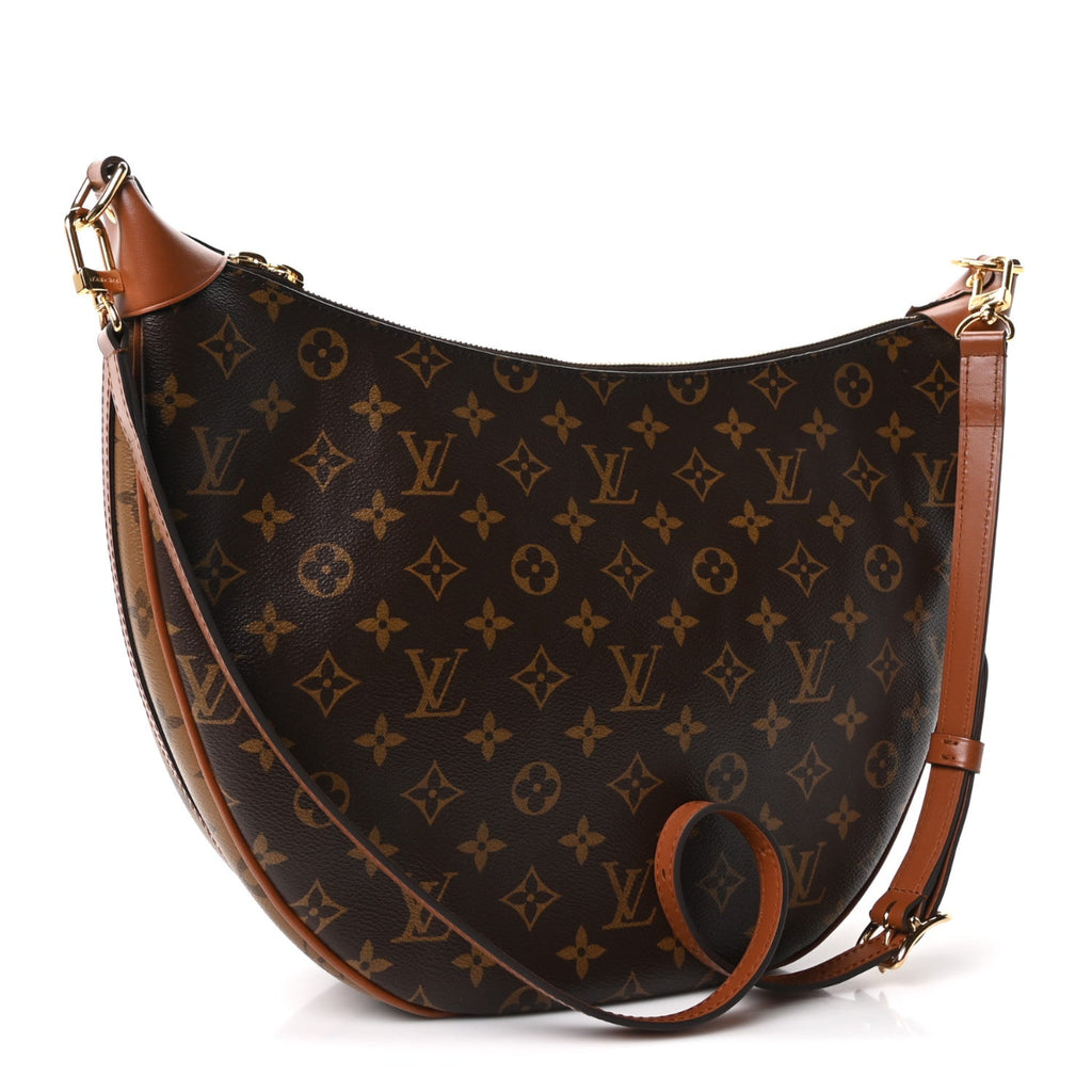 Reverse Monogram Loop Hobo