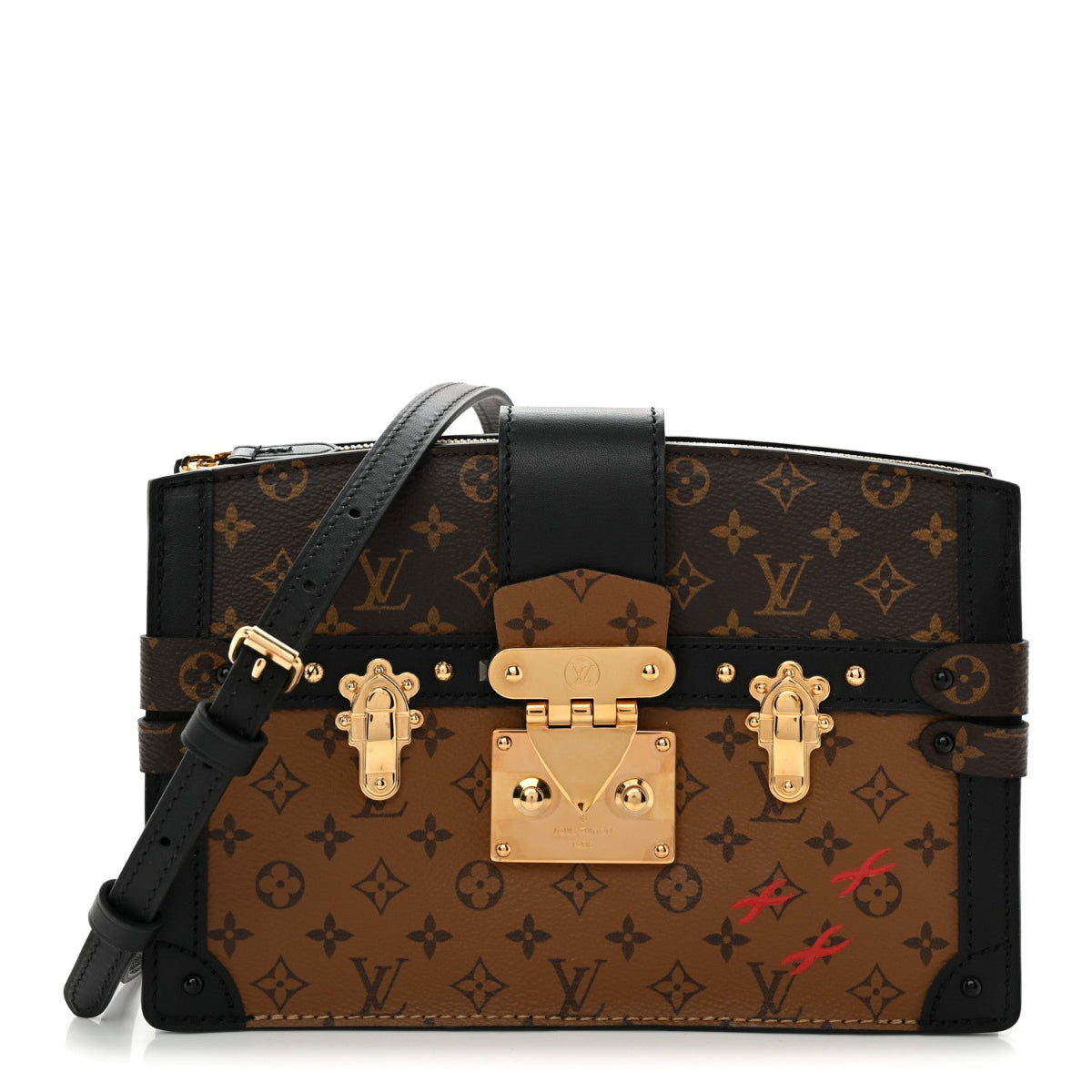 Reverse Monogram Trunk Clutch