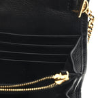 Roxy Calfskin Medium Blondie Chain Wallet Black