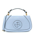 Roxy Calfskin Medium Blondie Top Handle Bag Cloudy Blue
