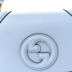 Roxy Calfskin Medium Blondie Top Handle Bag Cloudy Blue