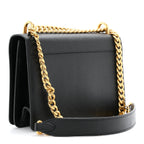 Saffiano Chain Shoulder Bag Black