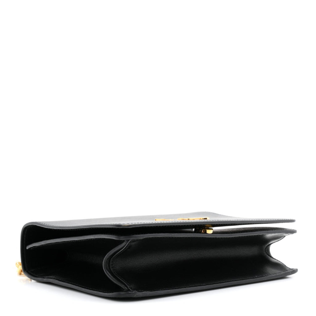 Saffiano Chain Shoulder Bag Black